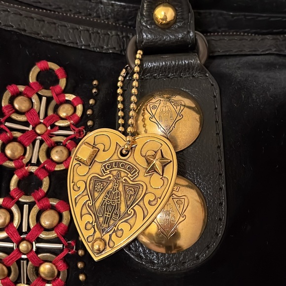 Rare Vintage Gucci Black Suede Bag - Picture 6 of 16